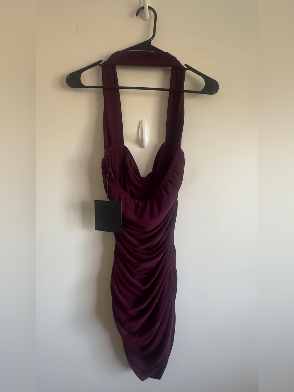NWT Norma Kamali X REVOLVE Cayla Pickleball Mini Dress in Plum Size Large - Picture 3 of 6